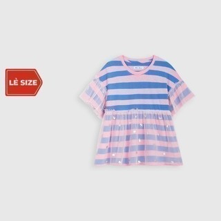 Áo phông bé gái CANIFA phối lưới thời trang sành điệu - 1TS21C002
