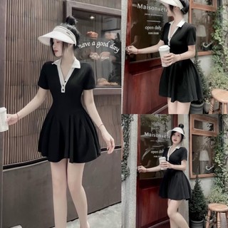 D s váy nữ tùng xoè triết eo tôn dáng f f