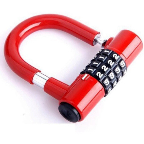 Ổ khoá 4 số PTLUXURY  kiểu dáng chữ U loại cao cấp,an toàn chống trộm,bảo mật cao [HÀNG CAO CẤP]