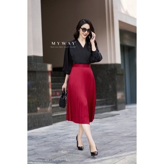 Chân Váy Nữ MY WAY Dập Ly Lụa Cao Cấp 2MCX207