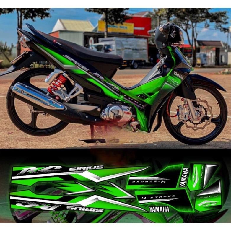 tem rời Sirius Rc mẫu zin 2008 xe đen phối nhiều màu - 1668