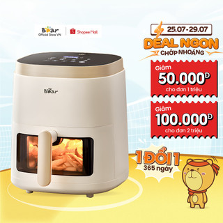 Nồi chiên không dầu 5l bear qzg-f15e3 - hàng chính hãng