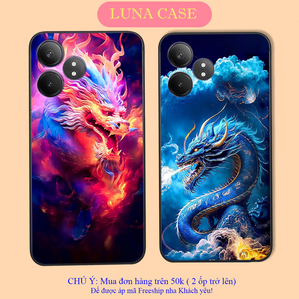 Ốp lưng Realme GT NEO 6 / GT NEO 6 SE hình rồng hổ siêu ngầu LUNA CASE