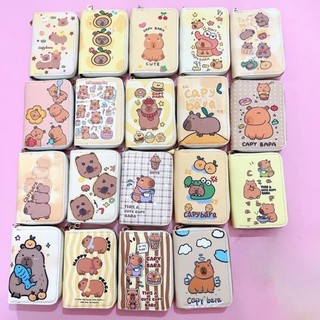 Ví khoá ví gập 3 mini capybara loppy loopy 11 ngăn cute nhiều mẫu capybara phanngoc06