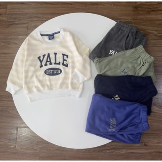 Bộ nỉ da cá yale kẻ nhiều màu