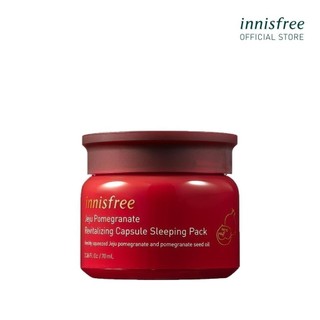 Mặt nạ ngủ ngăn ngừa lão hóa từ lựu innisfree Jeju Pomegranate Revitalizing Capsule Sleeping Pack 70g