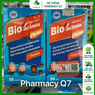 (Viên Nhai) BIOACIMIN GOLD hỗ trợ ĂN NGON TIÊU HOA KHỎE BIO acimin GOLD H/60 viên