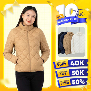Áo khoác phao nữ 3S trần trám YODY siêu ấm siêu gọn siêu nhẹ áo khoác thu đông PHN6040