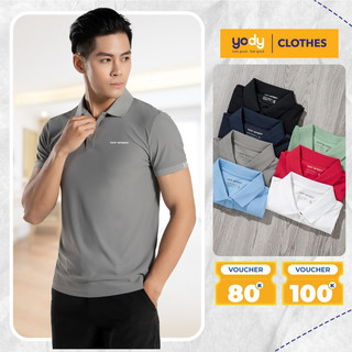 Áo polo thể thao nam YODY Airycool phối nẹp thông thoáng thấm hút mồ hôi tốt SAM5039