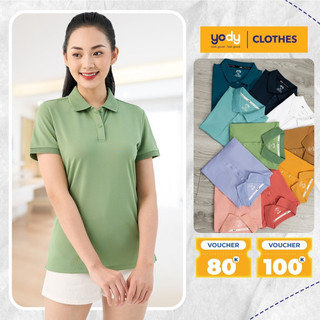 Áo thun polo nữ YODY chất vải coolmax bo dệt nổi chất siêu mát phù hợp mùa hè APN5320