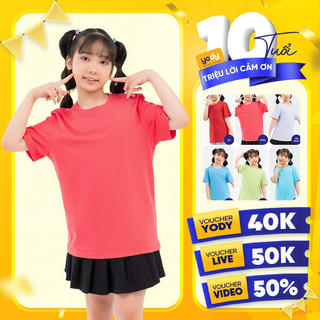 [SALE 50%] Áo thun phông trẻ em YODY vải cotton USA thoáng mát mau khô an toàn cho da bé TSK6358