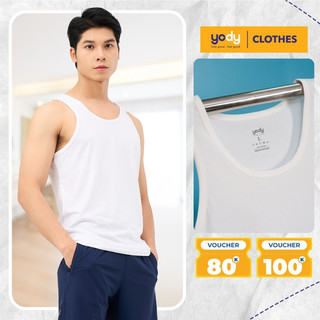 Áo thun ba lỗ nam YODY co giãn thấm hút mồ hôi phù hợp thể thao BLM5007