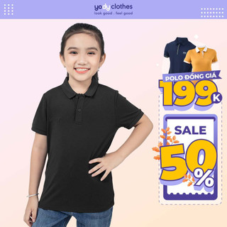 Áo polo trẻ em gia đình YODY vải cotton thoáng mát không nhăn chống mùi hôi APK5189