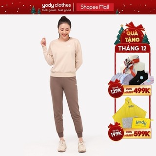 Đồ bộ nữ mặc nhà yody dáng rộng cotton giữ ấm tốt btn4016