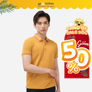 Áo thun polo nam YODY sợi cafe tay ngắn cổ bẻ phù hợp cho công sở đi chơi APM4235