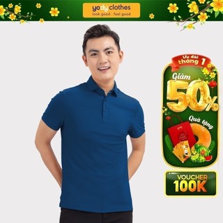 [sale 40%] Áo polo nam YODY vải cotton thoáng mát, khử mùi tốt, không nhắn APM5421