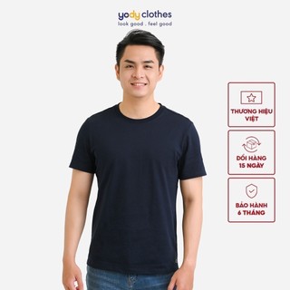 [sale 40%] Áo thun trơn basic nam YODY cổ tròn cotton thoáng mát TSM5231