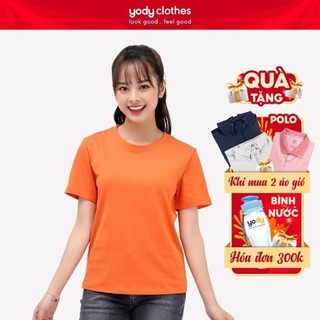 Áo thun nữ YODY vải cotton in chữ look good feel good cá tính TSN5284