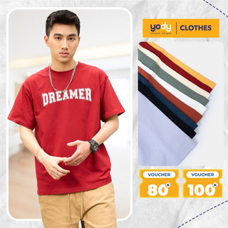 Áo thun Unisex YODY in chữ Dreamer vải cotton cao cấp TSU6002
