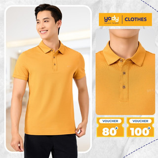 Áo thun polo nam YODY phối cổ mới mẻ chất cotton thoàng mát chuẩn APM7459