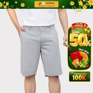 Quần đùi kaki nam YODY thoải mái kiểu dáng thể thao năng động QSM5067