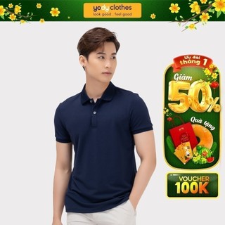 Áo thun polo nam YODY sợi cafe tay ngắn cổ bẻ thoáng mát chuẩn form APM4225