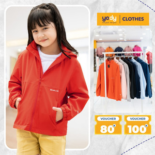 Áo khoác gió trẻ em YODY 2 lớp cao cấp cản bụi chống thấm nước AKK5019