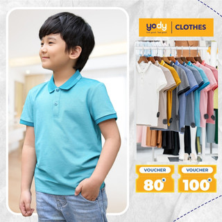 [ĐỒNG GIÁ 99K] Áo thun phông trẻ em phối bo YODY chất mềm mịn thoáng khí kiểu dáng năng động APK5177