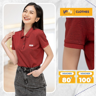 [ĐG 99K - Không đổi trả] Áo thun polo nữ YODY chất liệu mắt chim tự thoáng mát không nhăn chuẩn công sở APN5390