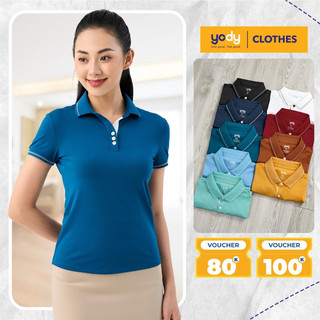 [SALE 30%] Áo thun polo nữ Coolmax YODY chất siêu mát mùa hè cổ bẻ ngắn tay thời trang công sở APN3516