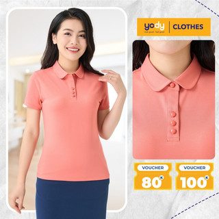 Áo Polo Yody Cotton mắt chim cổ sen Thun ngắn tay APN6482