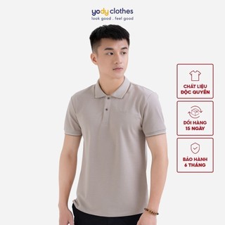Áo phông polo nam YODY có cổ tay ngắn chất vải Pique cao cấp APM3067