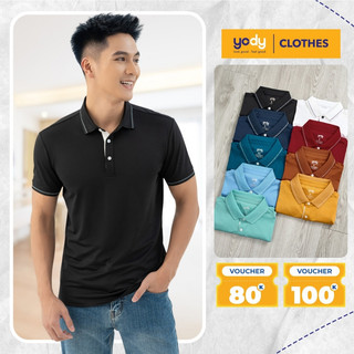 Áo thun polo nam YODY Coolmax cổ bẻ chất cotton cao cấp siêu mát APM3519