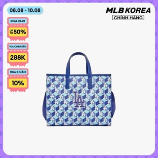 Mlb - túi xách chữ nhật cube monogram medium 3aorm042n-07bls