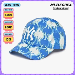 Mlb - nón bóng chày unisex argyle monogram structured 3acpm063n-50cbl