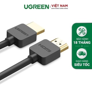 Dây HDMI 1.4 siêu mỏng thuần đồng 19+1, độ dài từ 1.5-2m UGREEN HD121