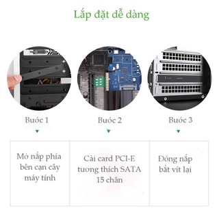 Card PCI Express sang 2 cổng USB Type-C UGREEN US230 30773