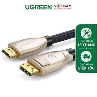 Cáp Chuyển Displayport 1.2 Sang HDMI 2.0 cao cấp, dài từ 1-5m UGREEN DP111