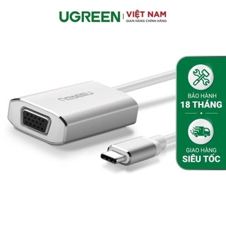 Cáp chuyển đổi USB type C sang VGA dài 25cm UGREEN CM114 40866