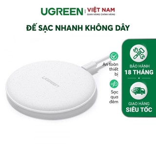 Sạc không dây công nghệ Qi 10W UGREEN 60112, sử dụng cho các dòng điện thoại iPhone