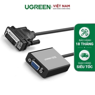 Bộ chuyển đổi (adaptor) DVI 24+1 sang VGA 30cm UGREEN MM108 40387
