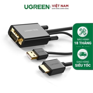 Cáp chuyển đổi VGA sang HDMI+Audio dài 2m UGREEN MM120 30840