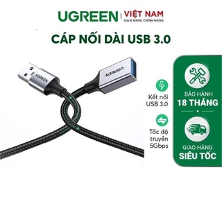 Cáp nối dài UGREEN US115 USB 3.0 Dây bệ độ dài từ 0.5-2m | Bảo hành 18 tháng 1 đổi 1
