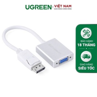 Cáp chuyển đổi Displayport male sang VGA female dài 15CM UGREEN DP106