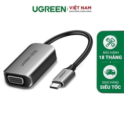 Cáp chuyển USB Type C sang VGA hỗ trợ Full HD 1080P UGREEN CM160 50316