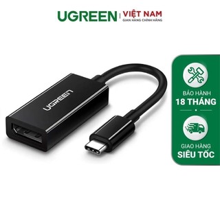 Cáp chuyển đổi UGREEN 50433 USB type C sang DisplayPort dài 15cm độ phân giải 4K*2K@60Hz