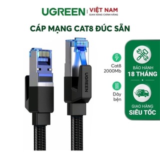 Cáp mạng Cat8 đúc sẵn bọc dù dài 1-5M chính hãng UGREEN NW153