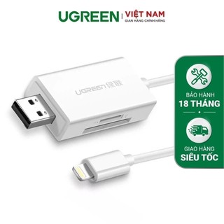 Đầu đọc thẻ nhớ cho iPhone/iPad 2 trong 1 TF/SD UGREEN US227 30612
