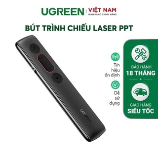 Bút trình chiếu PowerPoint Laser UGREEN 60795 không dây khoảng cách 100m Sạc cổng Type C