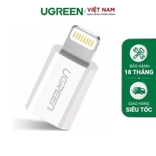 Đầu chuyển đổi UGREEN US258 Micro USB sang Lightning có chứng chỉ MFI